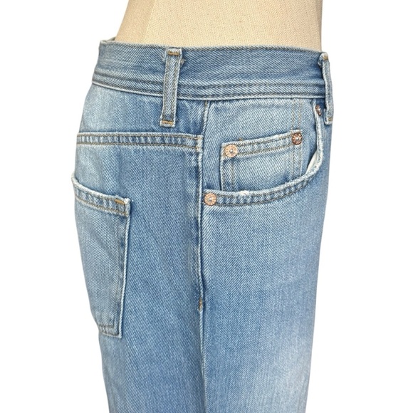 We The Free Maggie Mid-Rise Straight-Leg Jeans 27 - Picture 7 of 12